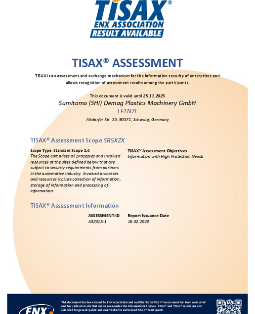 TISAX® ÉRTÉKELÉS